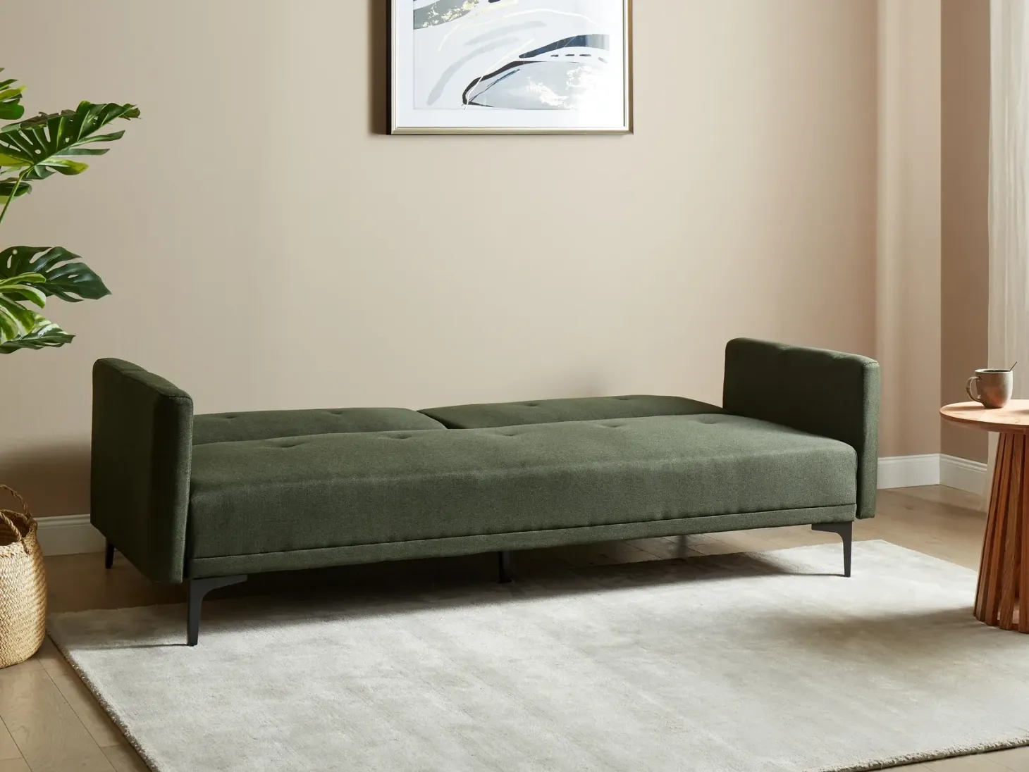 Sovesofa 3 personers LUCAN Mørkegrøn
