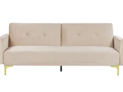 Sovesofa 3 personers LUCAN Velour Beige