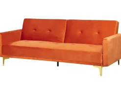 Sovesofa 3 personers LUCAN Velour Orange