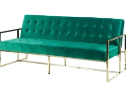 Sovesofa 3 personers MARSTAL Velour Smaragdgrøn