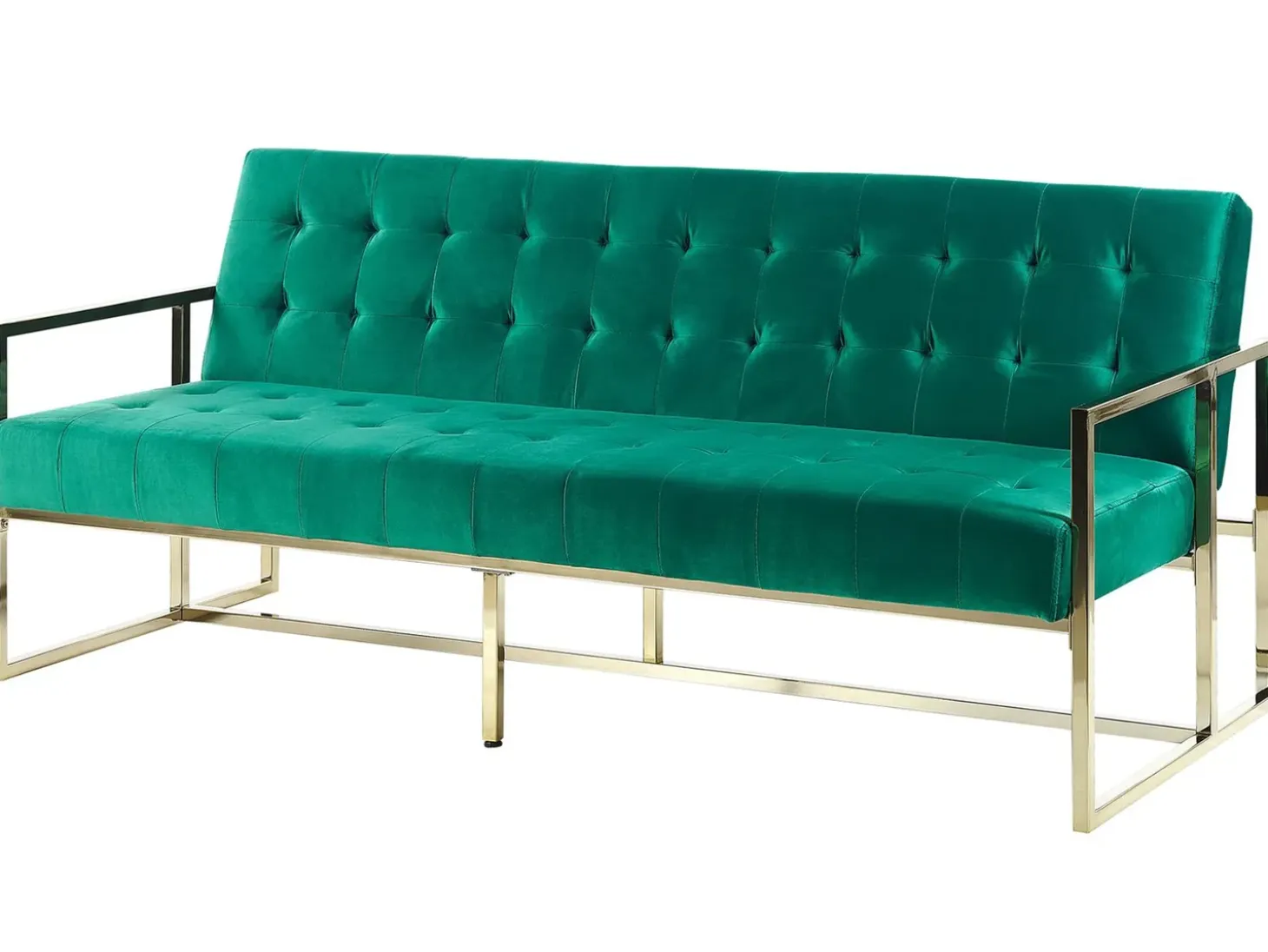 Sovesofa 3 personers MARSTAL Velour Smaragdgrøn