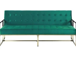 Sovesofa 3 personers MARSTAL Velour Smaragdgrøn