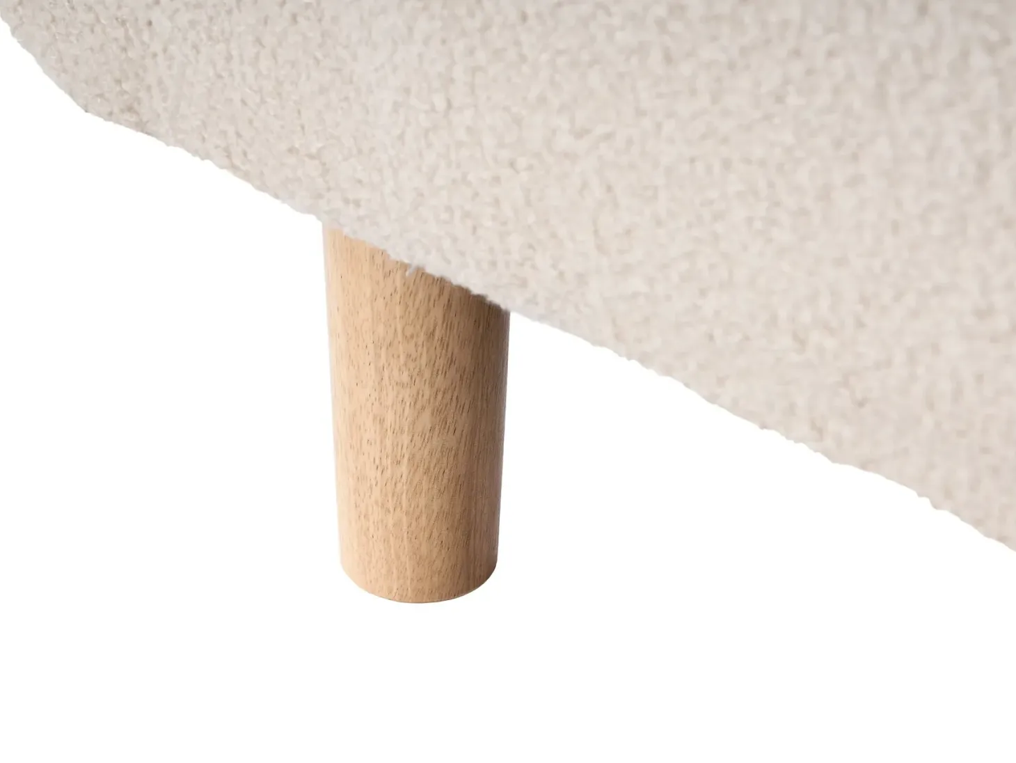 Sovesofa 2 personers RISOR Boucle Cremehvid