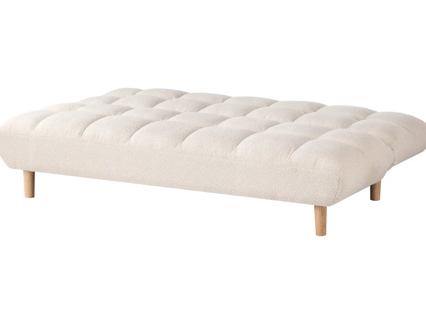 Sovesofa 2 personers RISOR Boucle Cremehvid