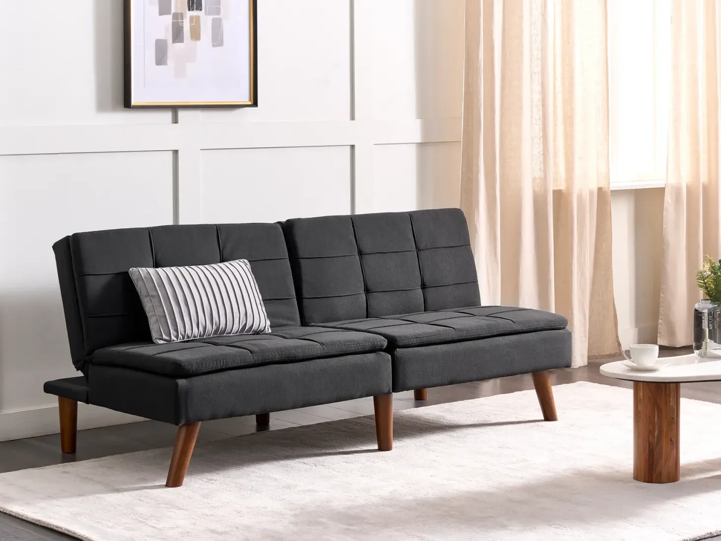 Sovesofa 3 personers RONNE Sort