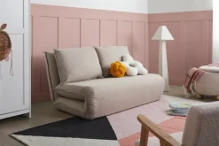 Sovesofa 2 personers ROROS Kunstlinned Beige