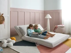 Sovesofa 2 personers ROROS Kunstlinned Cremehvid