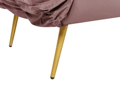 Sovesofa 2 personers SAARELA Velour Lyserød