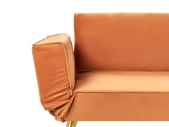 Sovesofa 2 personers SAARELA Velour Orange