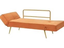 Sovesofa 2 personers SAARELA Velour Orange
