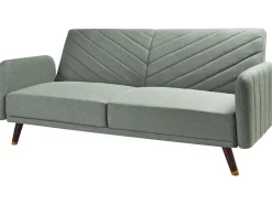 Sovesofa 3 personers SENJA Kunstlinned Lysegrøn