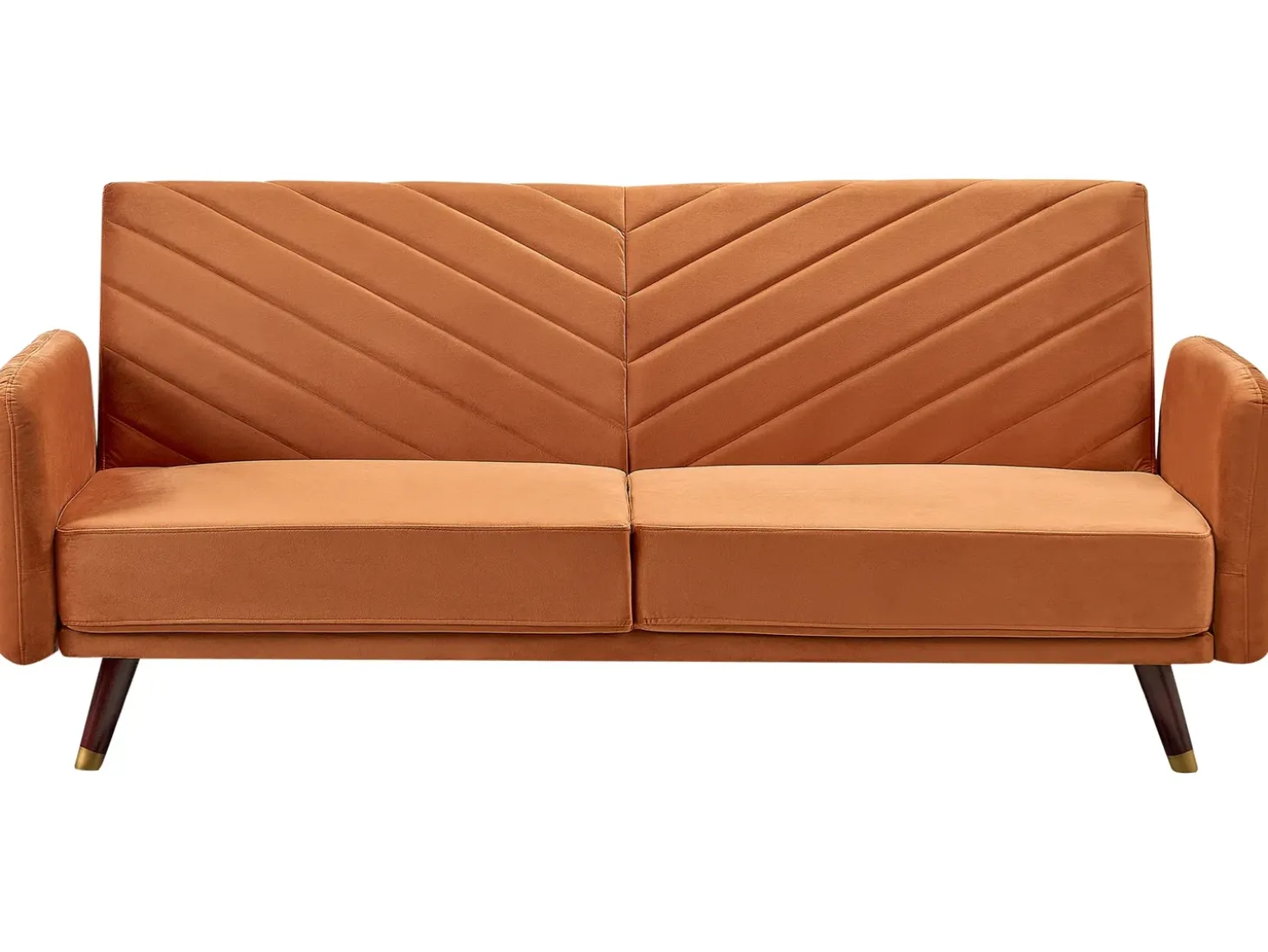 Sovesofa 3 personers SENJA Velour Orange
