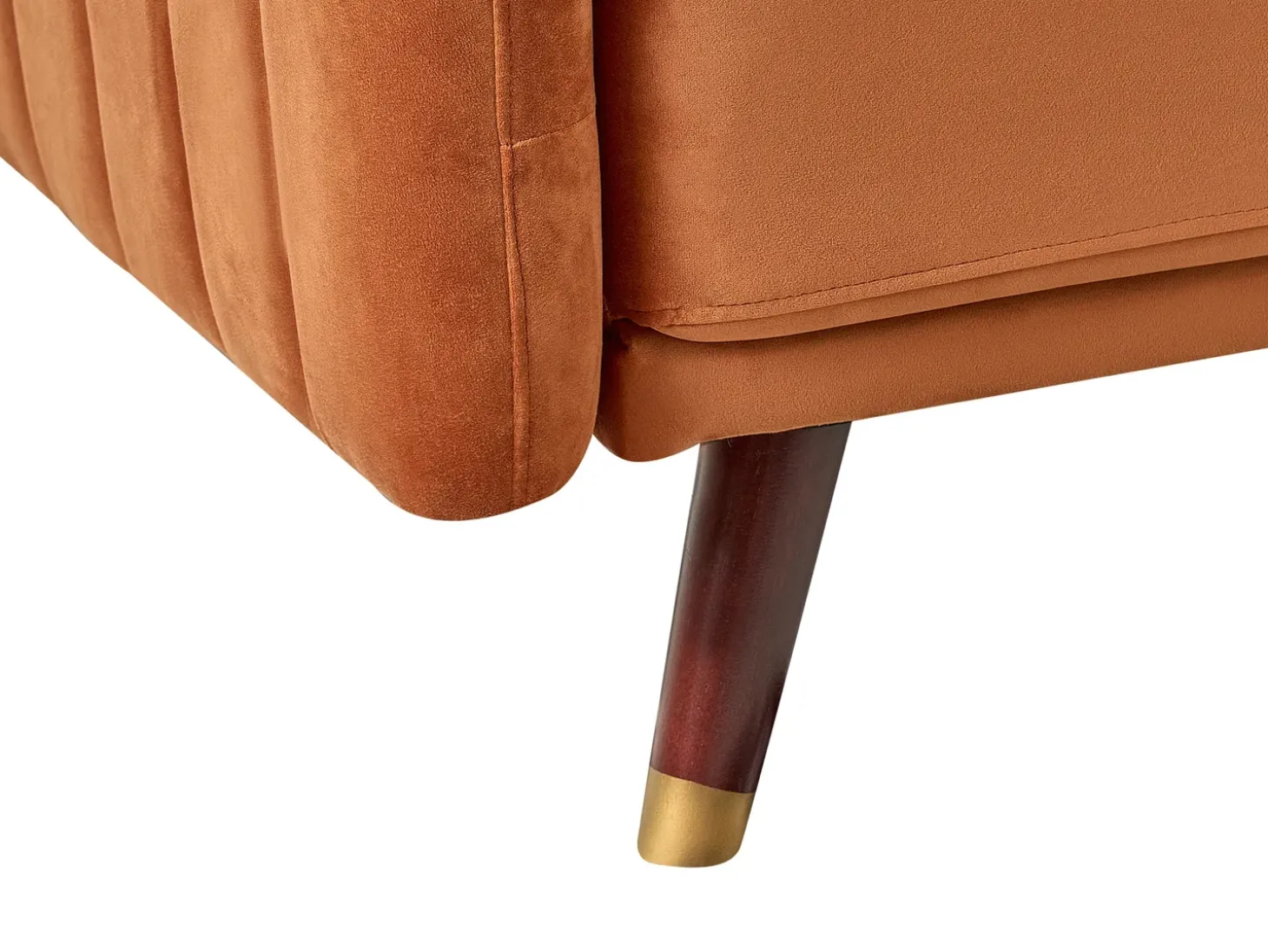 Sovesofa 3 personers SENJA Velour Orange