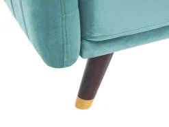 Sovesofa 3 personers SENJA Velour Himmelblå
