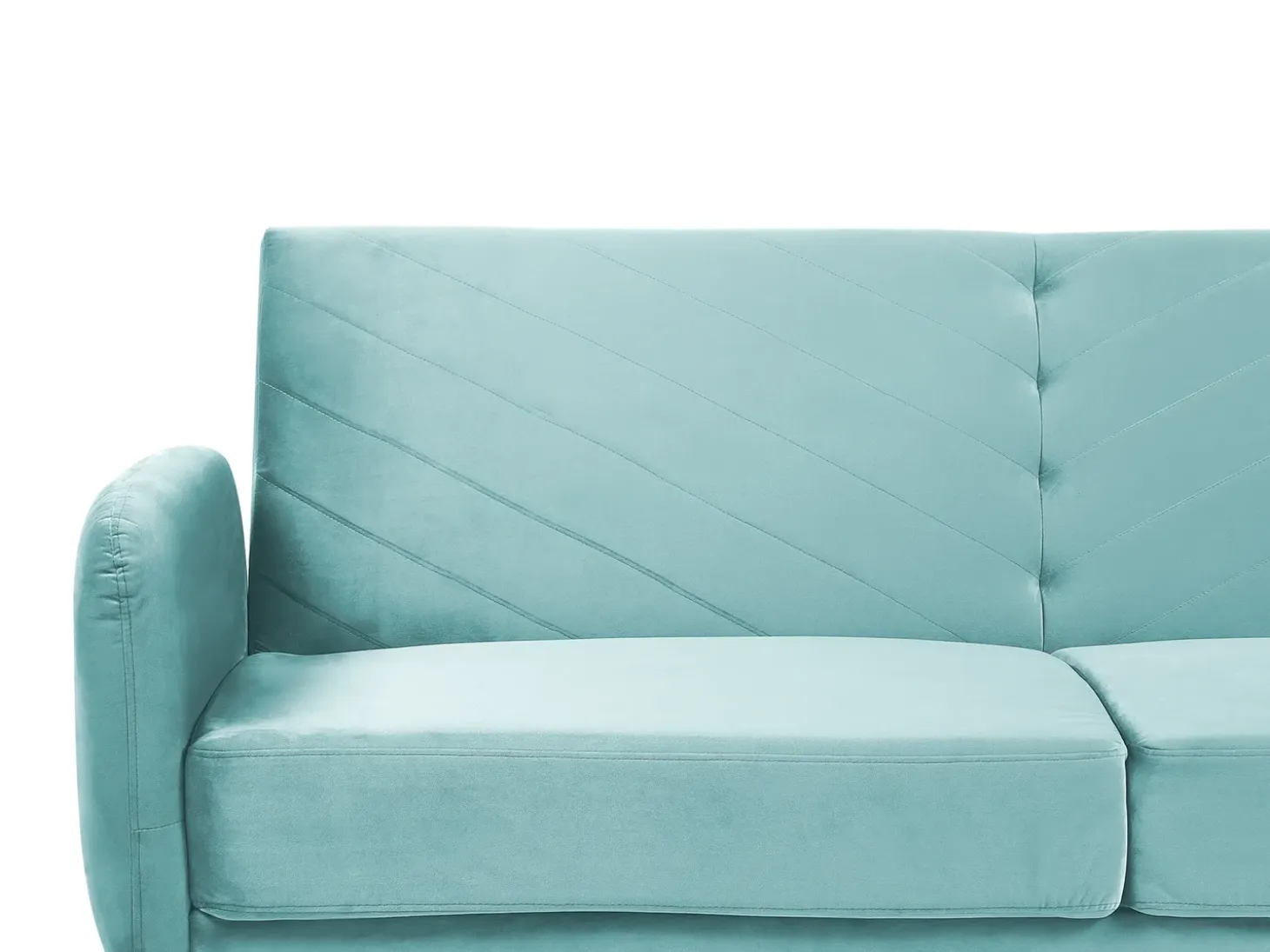 Sovesofa 3 personers SENJA Velour Himmelblå
