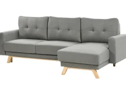 Sovesofa 3 personers SIRO Grå med opbevaring Venstrevendt