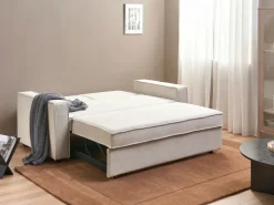 Sovesofa 2 personers UTTELA Cremehvid