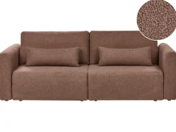 Sovesofa 3 personers VAXHOLM Boucle Brun med opbevaring