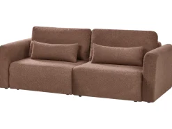 Sovesofa 3 personers VAXHOLM Boucle Brun med opbevaring