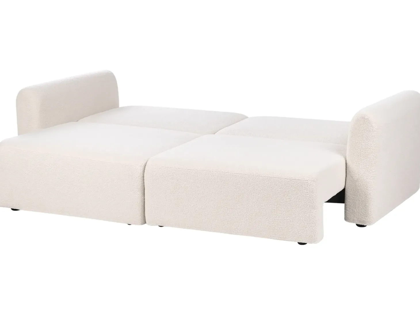 Sovesofa 3 personers VAXHOLM Boucle Lys Beige med opbevaring