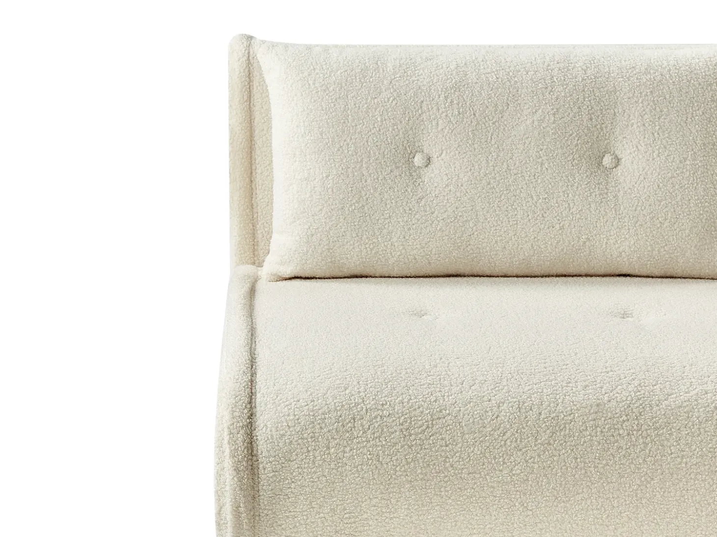 Sovesofa 2 personers VESTFOLD Boucle Cremehvid