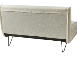 Sovesofa 2 personers VESTFOLD Boucle Cremehvid