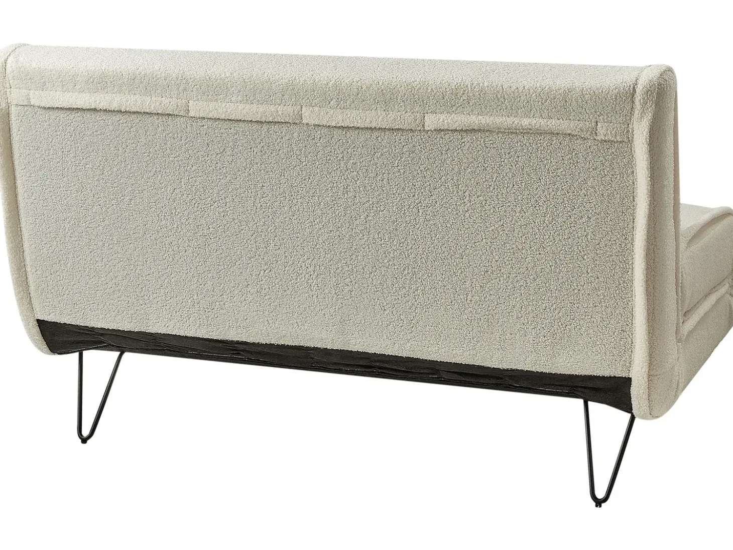 Sovesofa 2 personers VESTFOLD Boucle Cremehvid