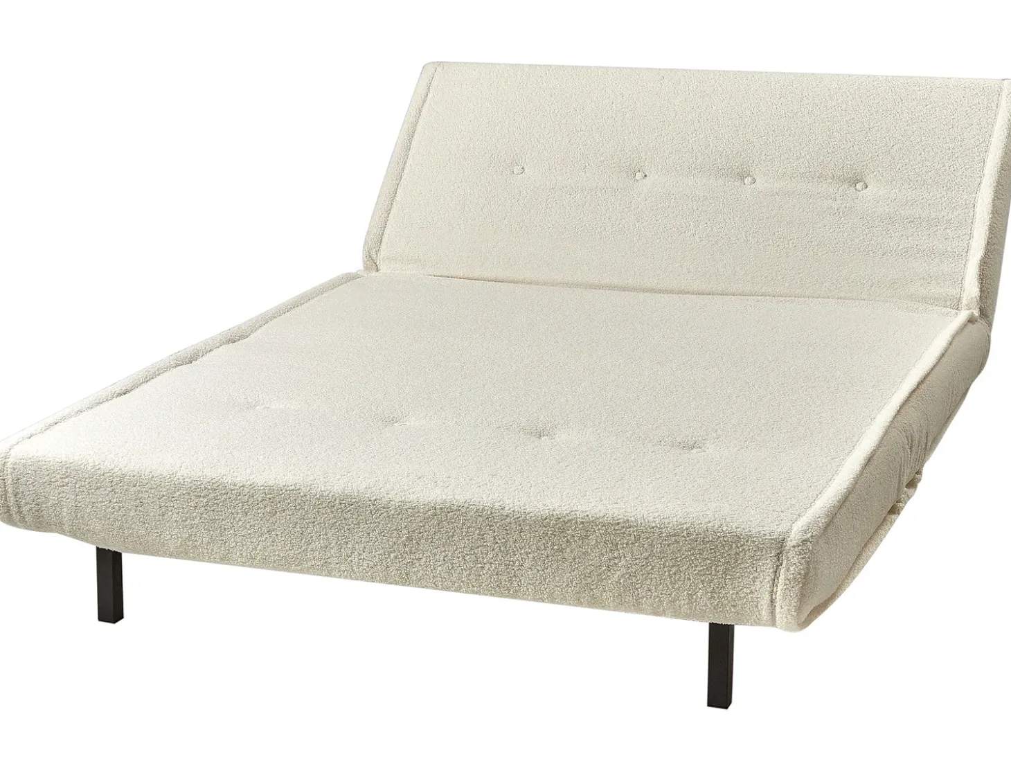 Sovesofa 2 personers VESTFOLD Boucle Cremehvid