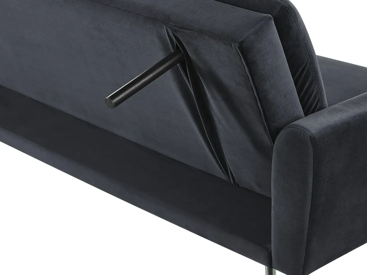 Sovesofa 3 personers VETTRE Velour Sort