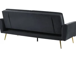 Sovesofa 3 personers VETTRE Velour Sort