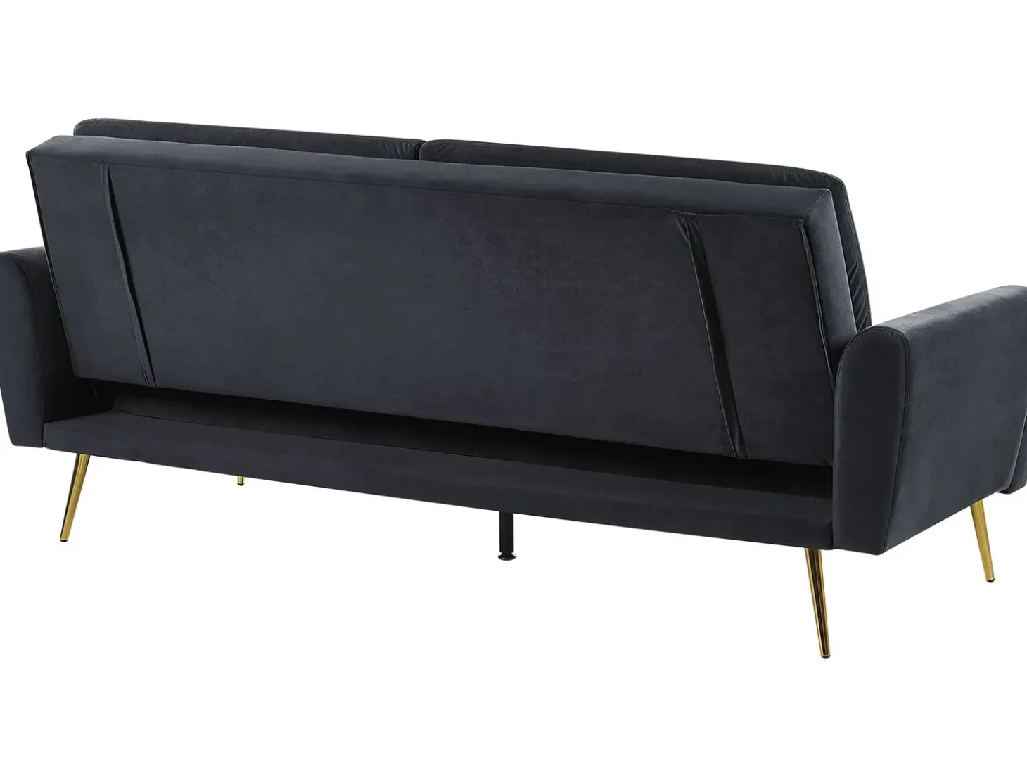 Sovesofa 3 personers VETTRE Velour Sort