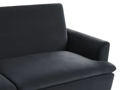 Sovesofa 3 personers VETTRE Velour Sort