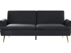 Sovesofa 3 personers VETTRE Velour Sort