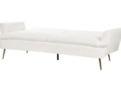 Sovesofa 3 personers VETTRE Velour Cremehvid
