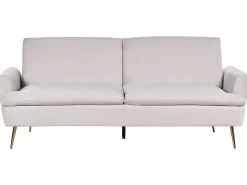 Sovesofa 3 personers VETTRE Velour Lys Beige