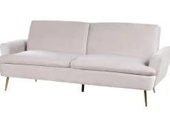 Sovesofa 3 personers VETTRE Velour Lys Beige