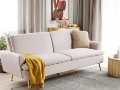 Sovesofa 3 personers VETTRE Velour Lys Beige