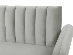 Sovesofa 3 personers VIMMERBY Velour Lysegrå
