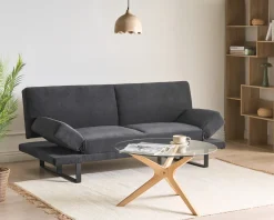 Sovesofa 2 personers YORK Chenille Sort