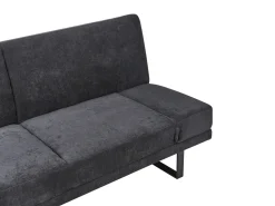 Sovesofa 2 personers YORK Chenille Sort