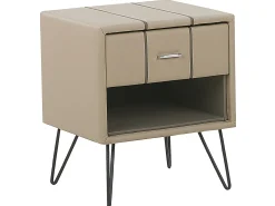 Soveværelse sæt Kunstlæder BETIN 180 x 200 cm Sand Beige