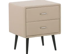Soveværelse sæt Kunstlæder ESSONNE 160 x 200 cm Beige