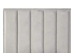 Soveværelse sæt SEZANNE Velour Lysegrå 180 x 200 cm