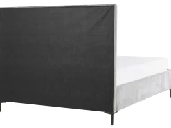 Soveværelse sæt SEZANNE Velour Lysegrå 180 x 200 cm