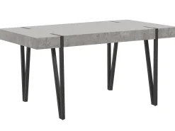 Spisebord ADENA Grå betoneffekt 150 cm 90 cm