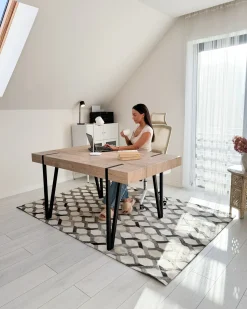 Spisebord ADENA Lysebrun 150 cm 90 cm