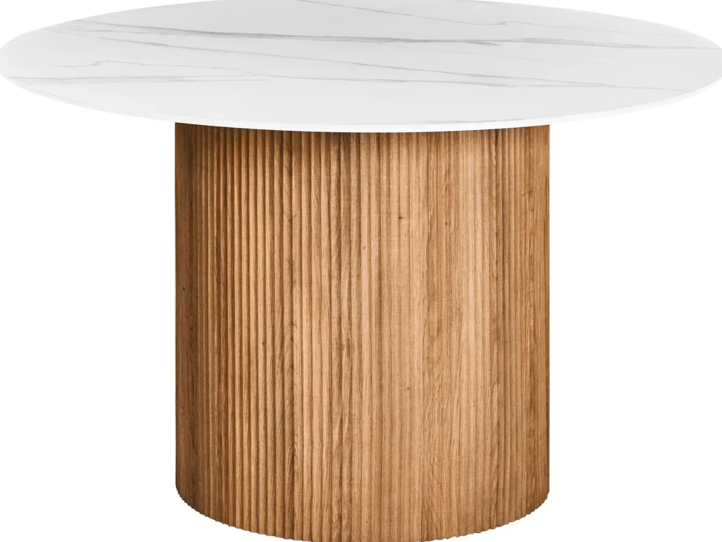 Spisebord ALBINA Hvid marmor 120 cm 120 cm