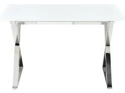 Spisebord ATTICA Hvid 120 cm 70 cm Hærdet glas