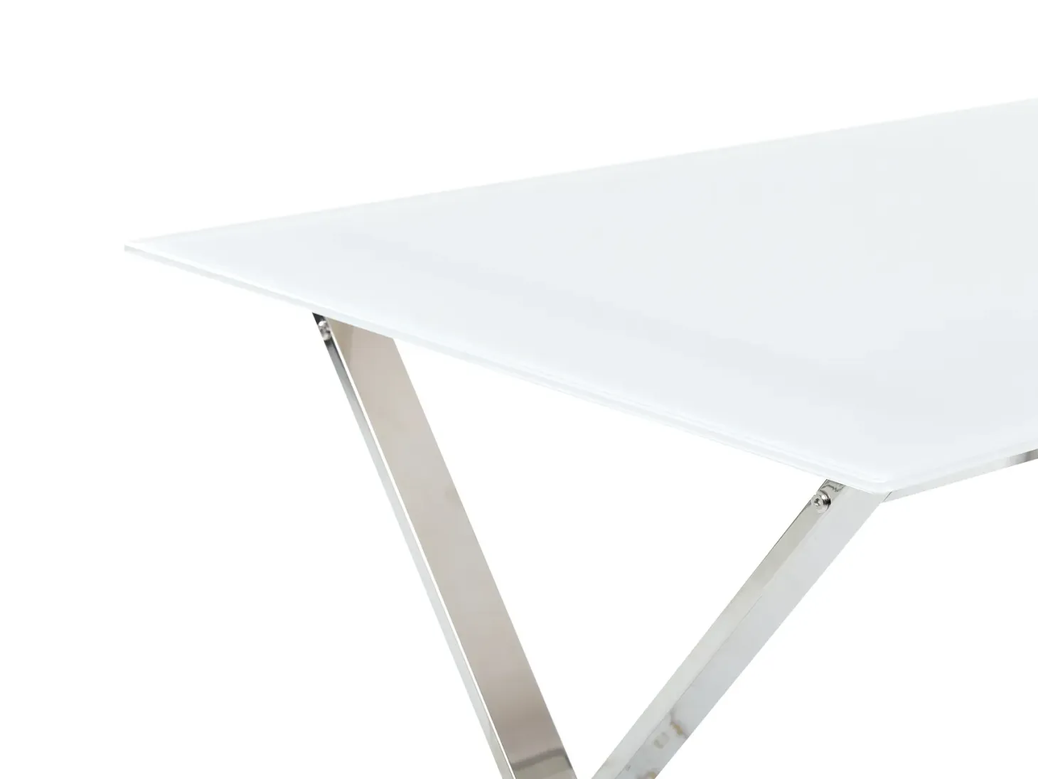 Spisebord ATTICA Hvid 120 cm 70 cm Hærdet glas