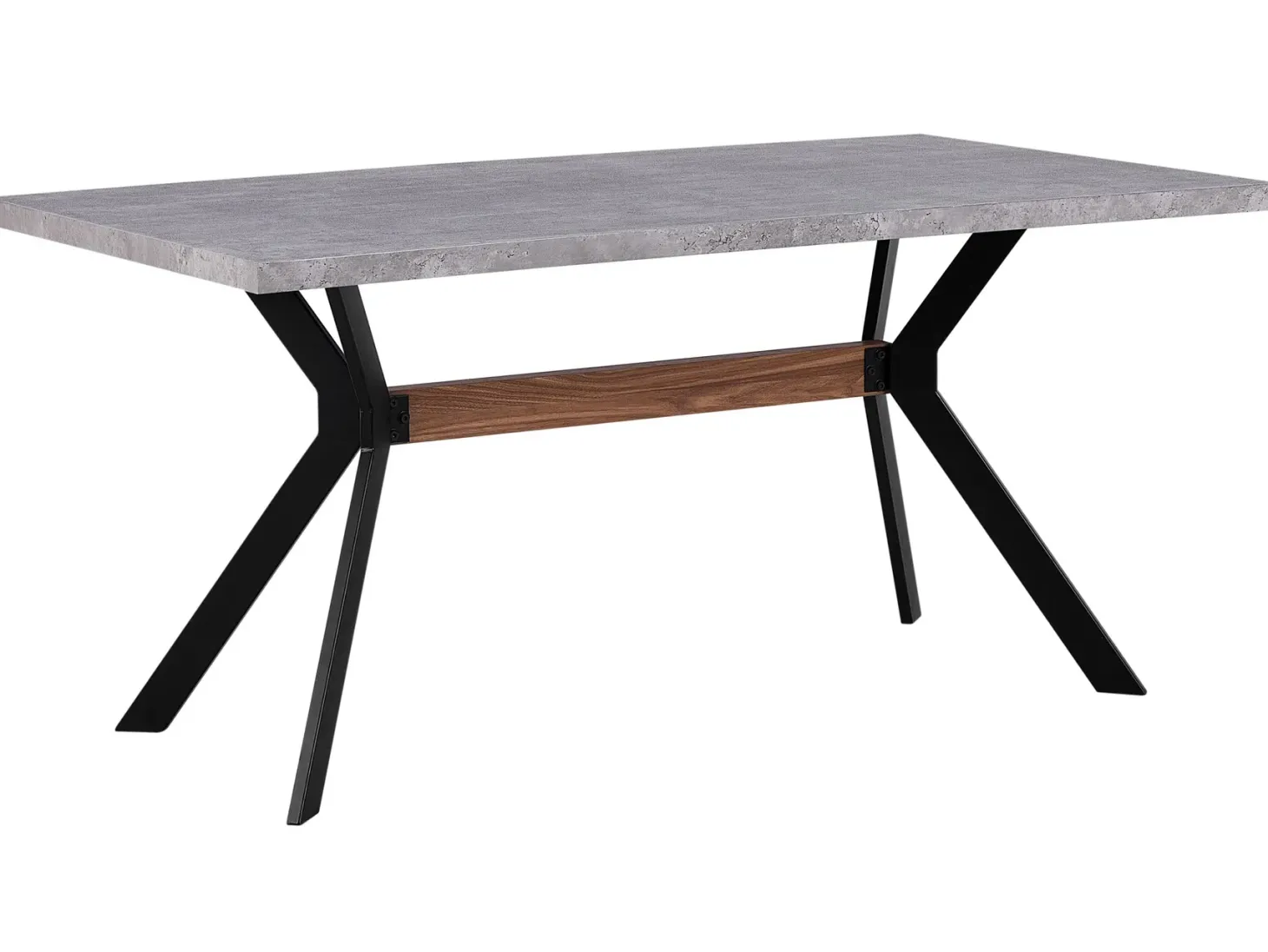 Spisebord BENSON Grå betoneffekt 160 cm 90 cm